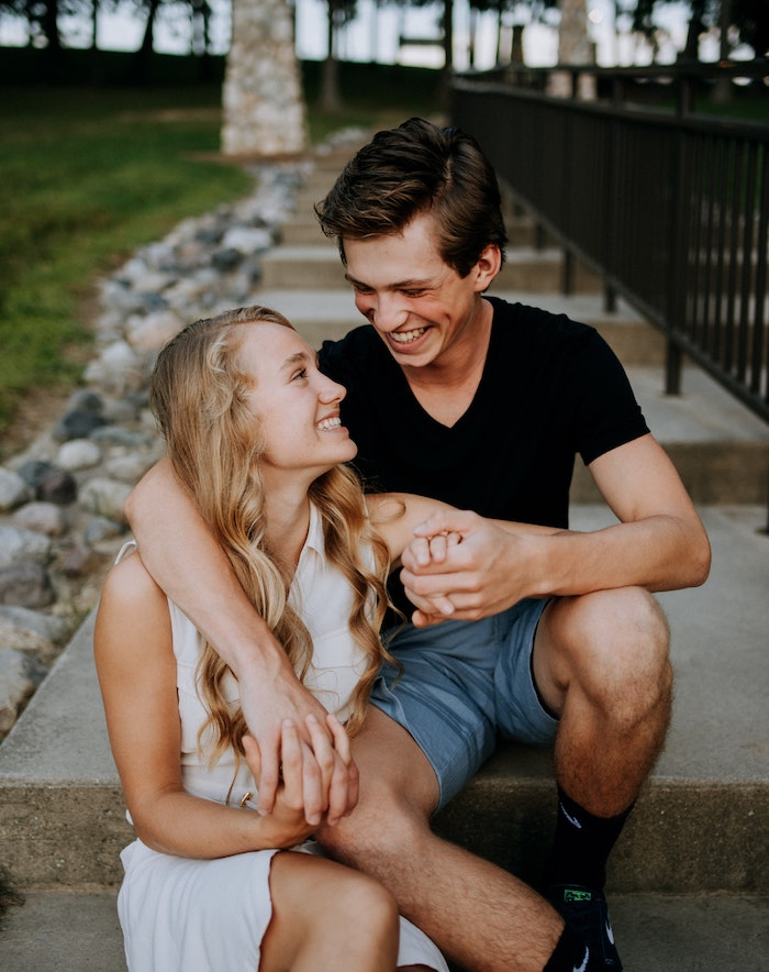 ENFJ compatibility, relationships and love: ENFJ and INTP smiling