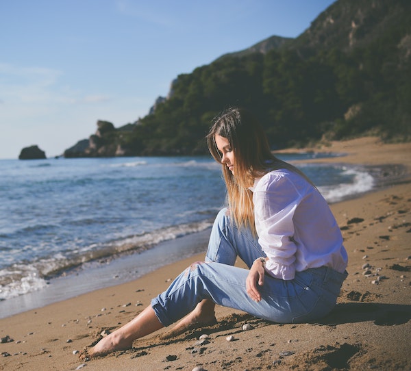 ISFJ compatibility, dating and love. ISFJ thinking on the beach.