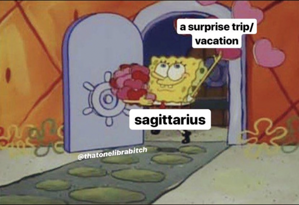 surprise trips and vacations sagittarius