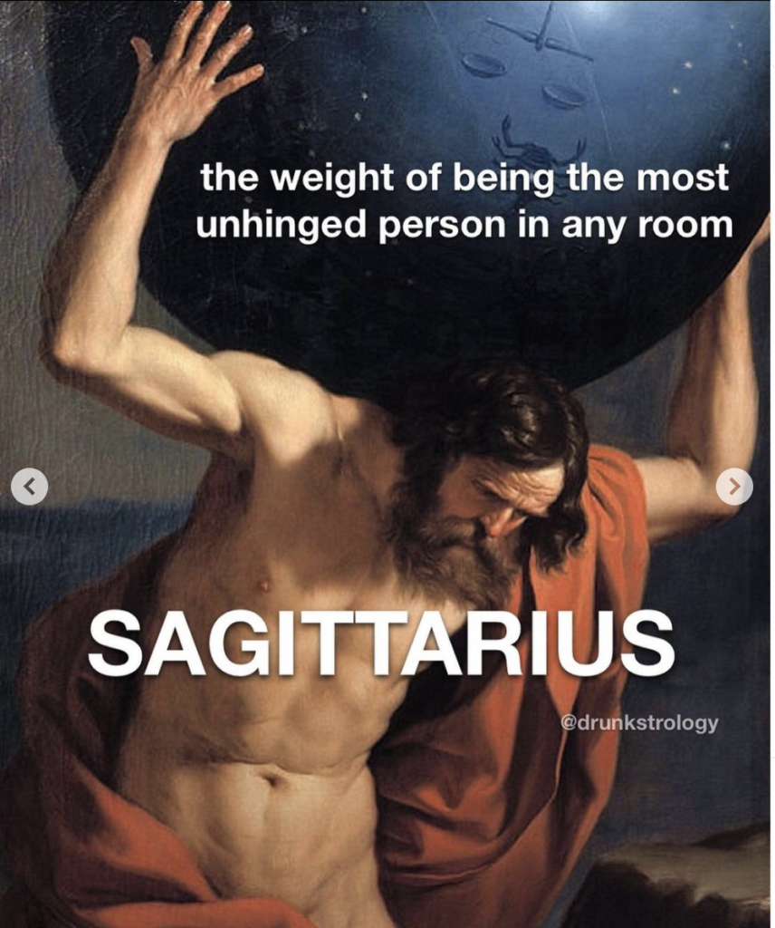 unhinged persona sagittarius