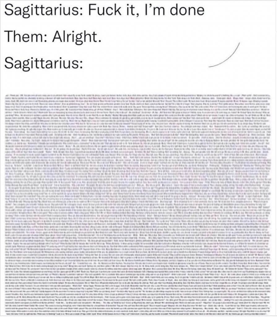 Sagittarius meme: honest