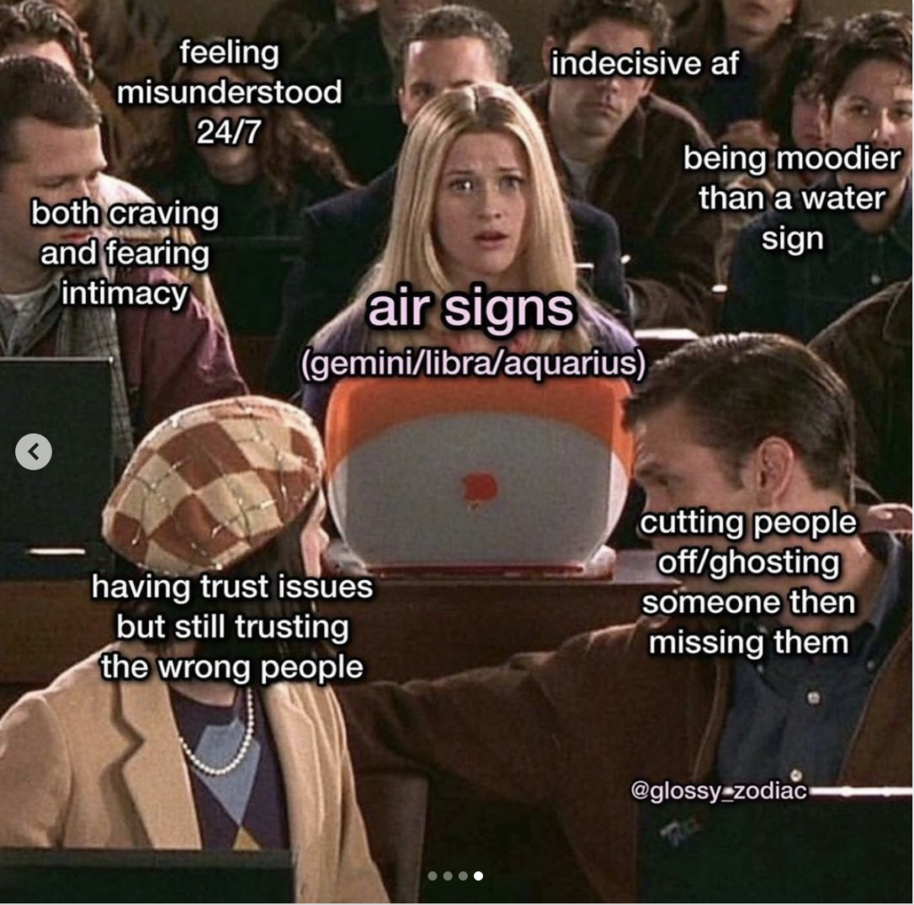 Air star sign meme: misunderstood