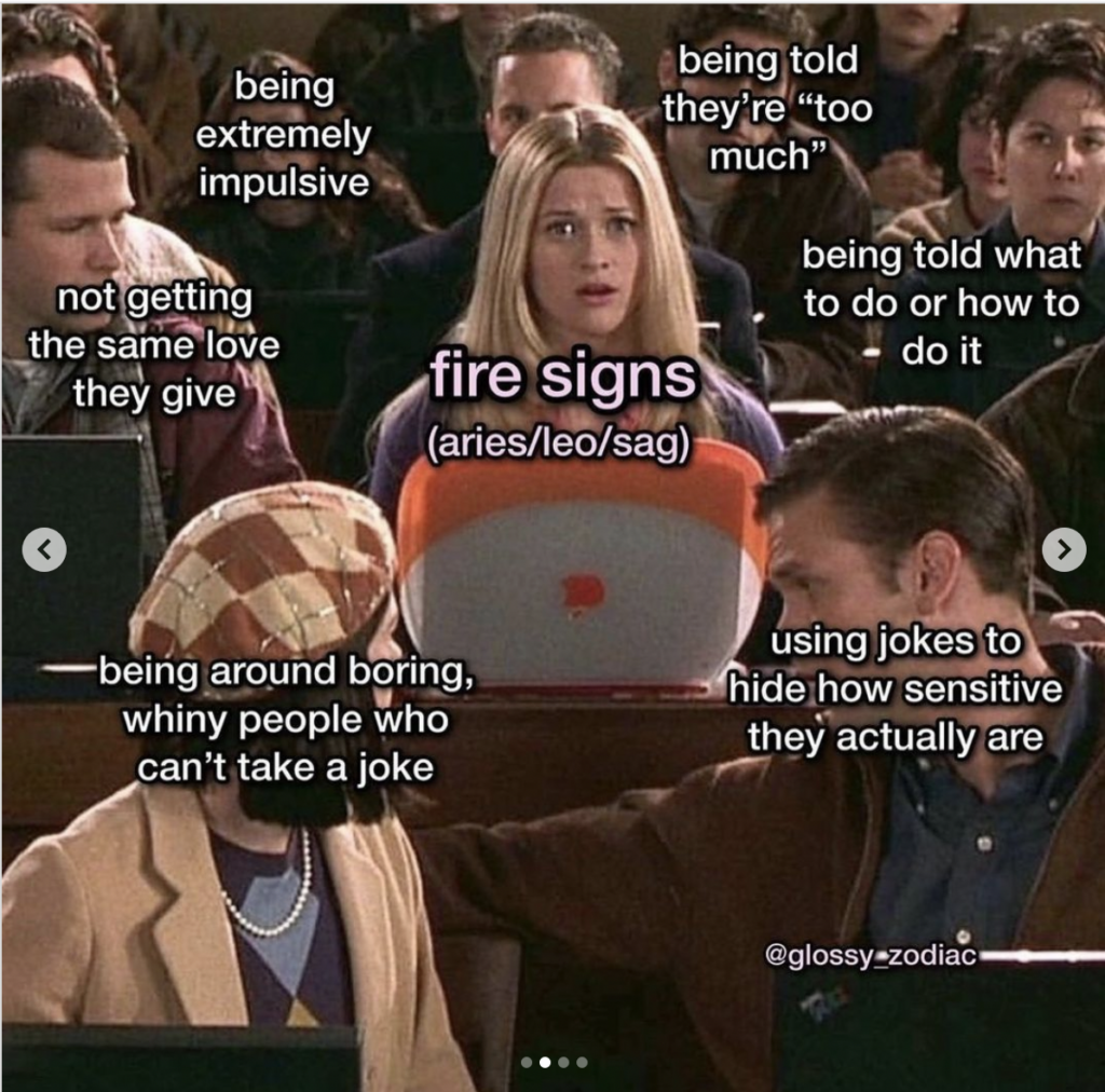 Fire star sign meme: hate being told what to do