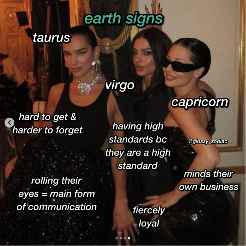 Earth star sign meme: high standards