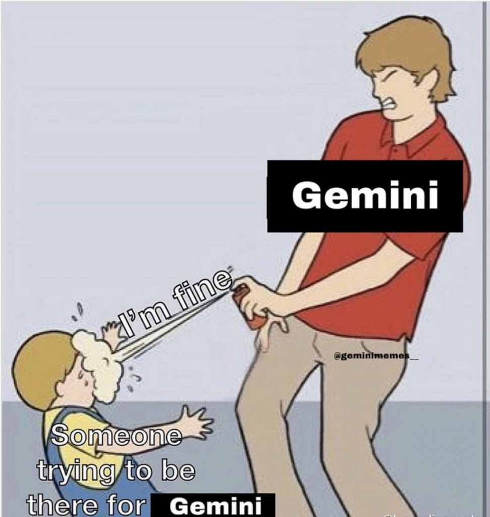 Gemini star sign self-sufficient  