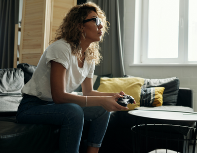 woman female playing games