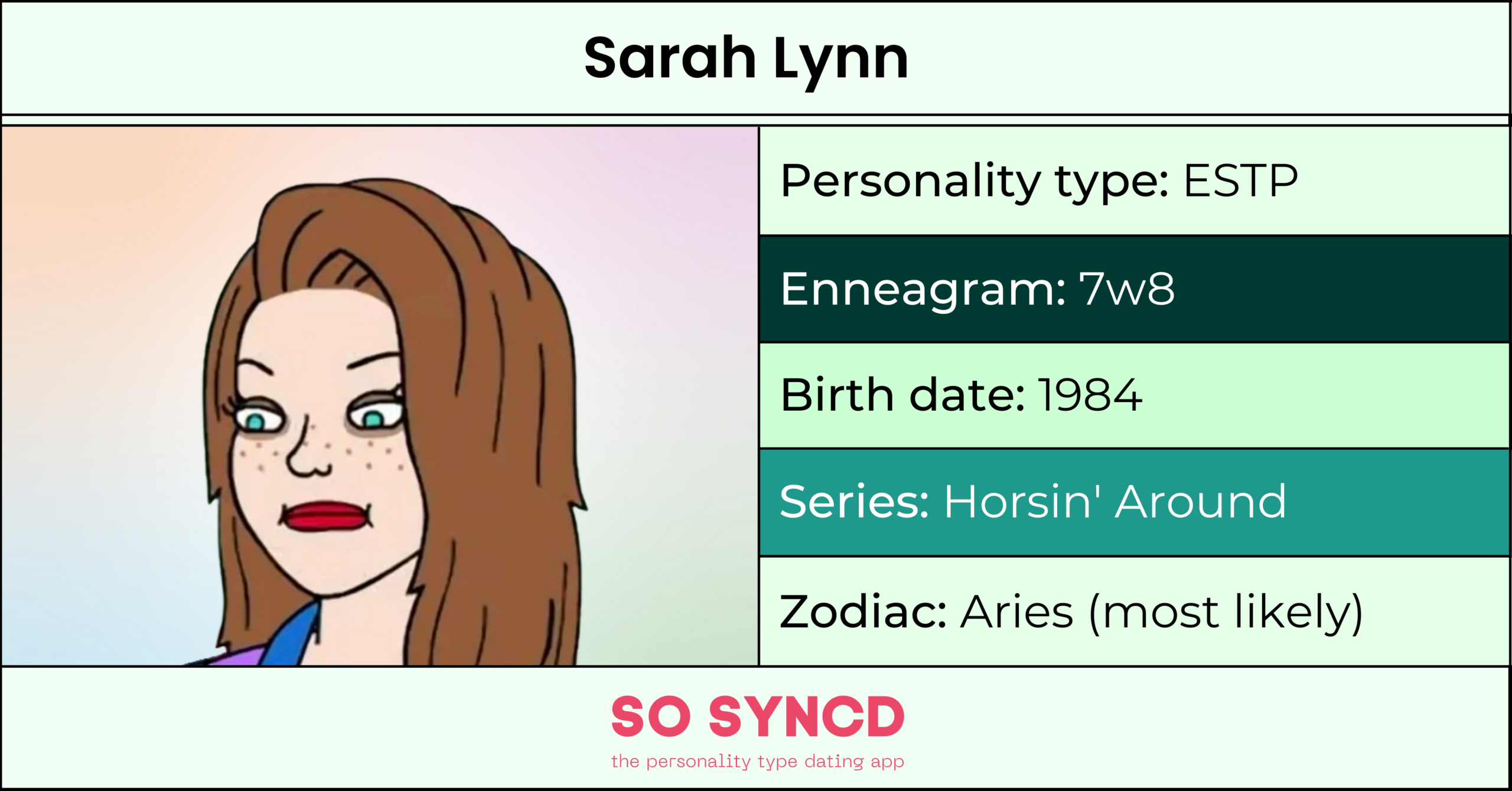 Sarah MBTI Personality Type: ENFP or ENFJ?