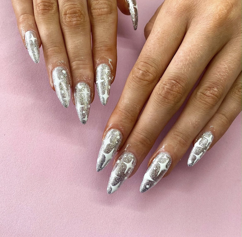 Silver stiletto