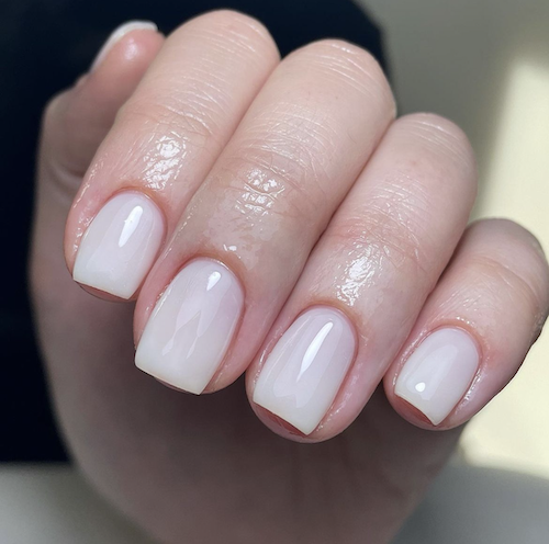 Milky nails