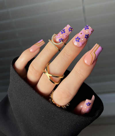 Sagittarius nails