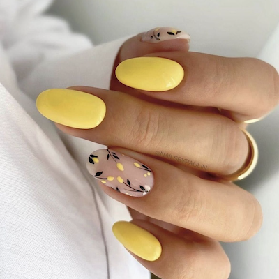 Pastel yellow and lemon