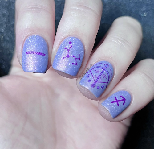 Sagittarius nails