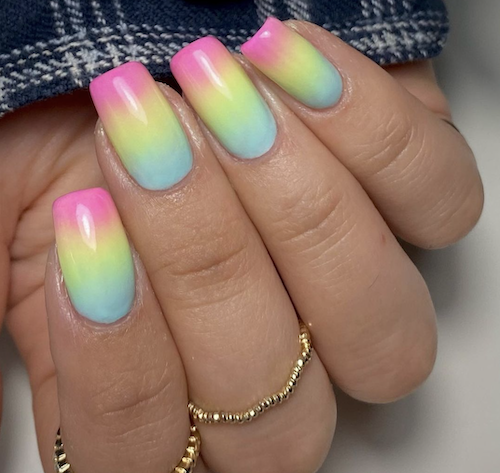 Rainbow ombre