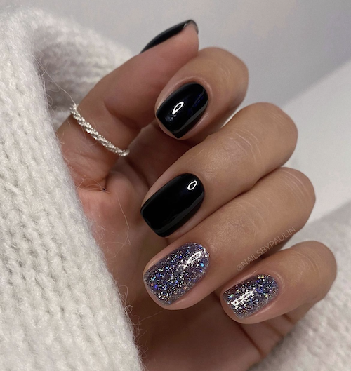 Black and sparkles