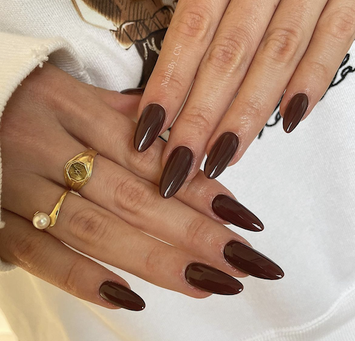 Brown stiletto