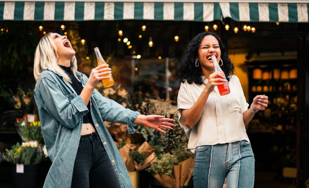 friends laughing