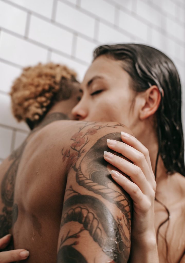 Sexy couple in the shower
