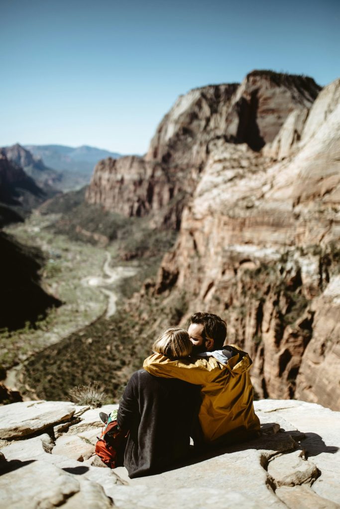 Couple hiking